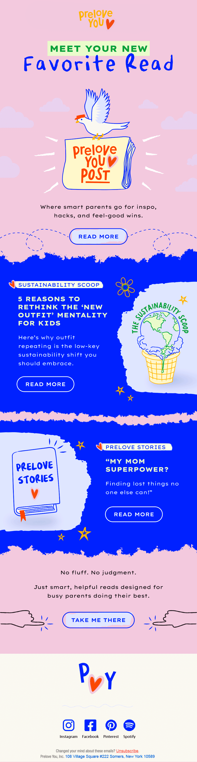 Prelove You Blog Feature Email Design