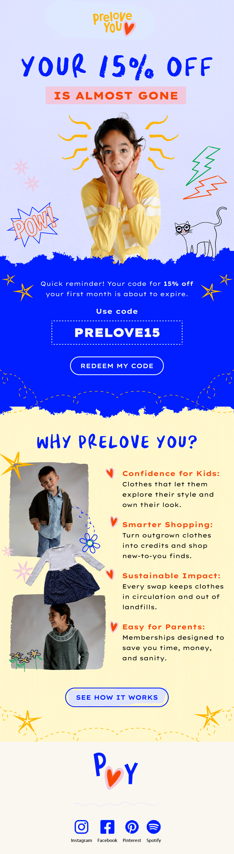 Prelove You Promotional Email