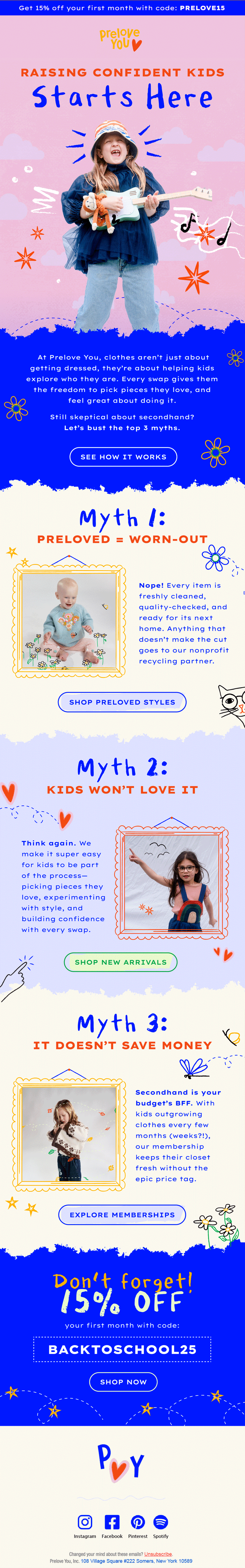 Prelove You Educational Email Design