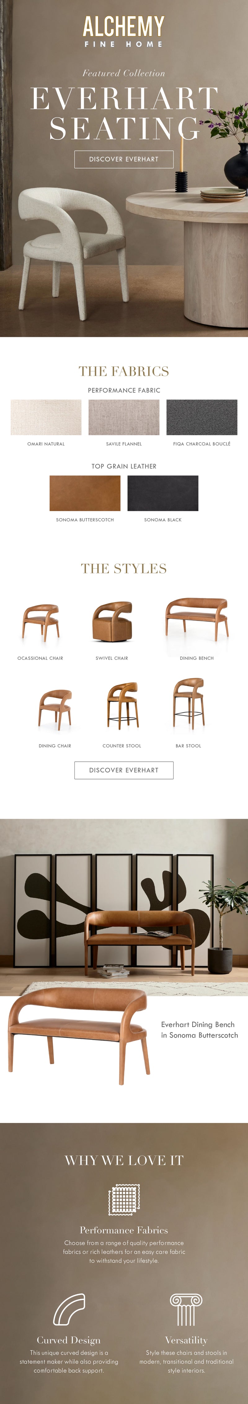 Alchemy Fine Home Product Feature Email Design